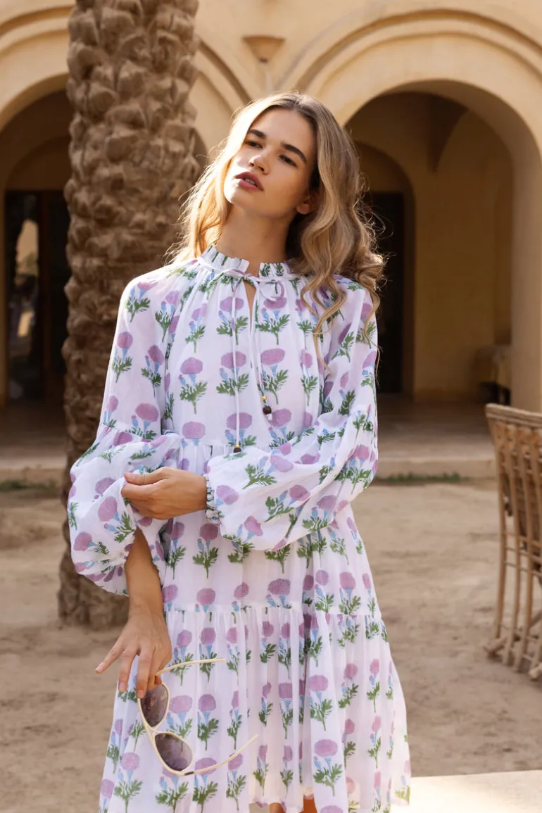 Balloon Sleeve Short- Bloom Lilac