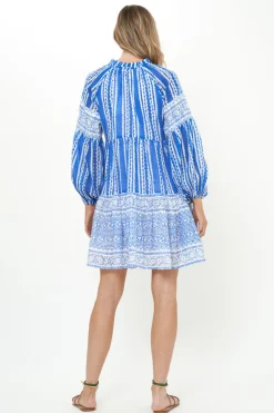 Balloon Sleeve Short- Ziggy Blue