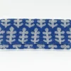 Beaded Clutch- Fern White Blue