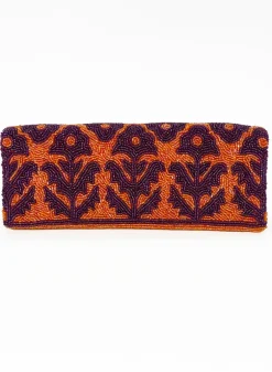 Beaded Clutch- Marigold Orange