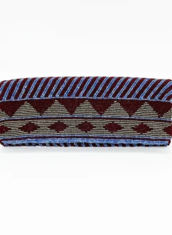 Beaded Clutch- Mezcal Maroon Gold