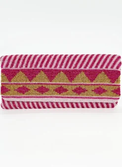 Beaded Clutch- Mezcal Pink Gold