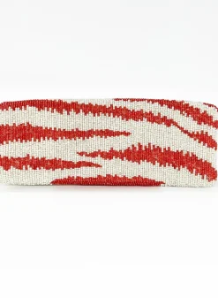 Beaded Clutch- Singita Orange