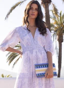 Beaded Envelope- Mezcal Blue