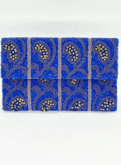 Beaded Envelope- Samode Blue