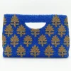 Beaded Handbag- Fern Blue