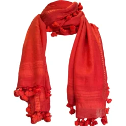 Flame Tassel Scarf