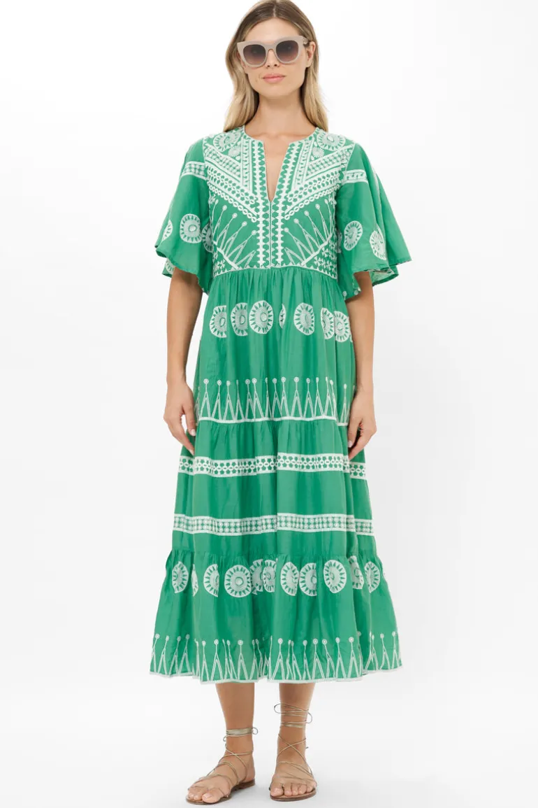 Flirty V-Neck Maxi- Soleil Sage