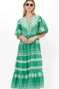 Flirty V-Neck Maxi- Soleil Sage