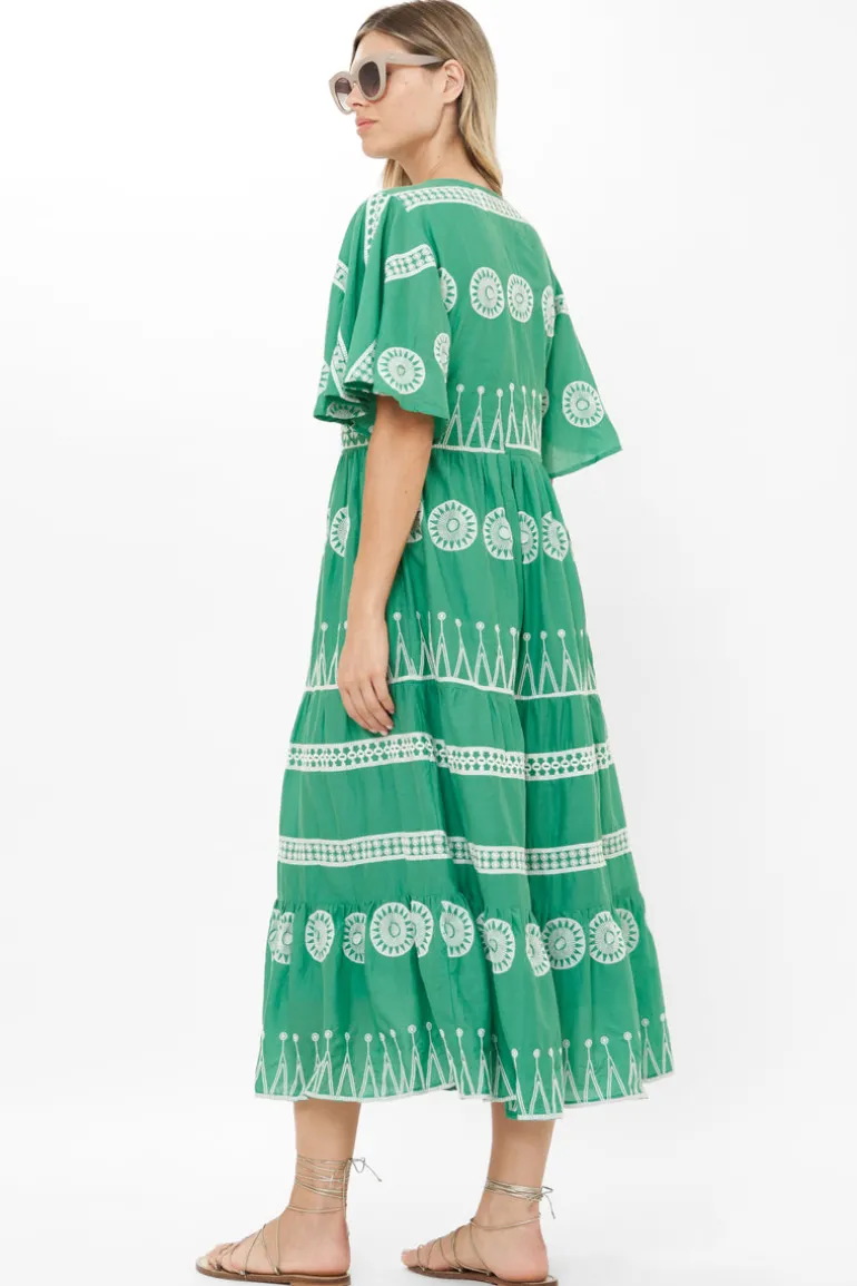 Flirty V-Neck Maxi- Soleil Sage