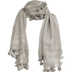 Grey Tassel Scarf