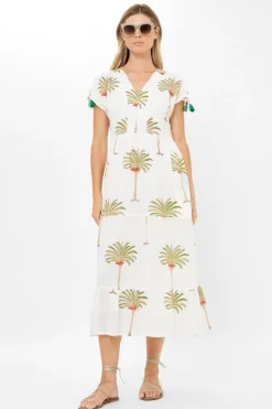 Kaftan Midi- Canary Green