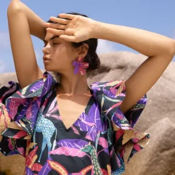 Kauai Earrings- Purple