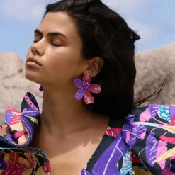 Kauai Earrings- Purple