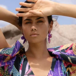 Kauai Earrings- Purple