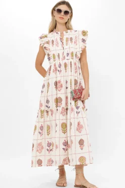 Scallop Pintuck Maxi- Taormina Cream