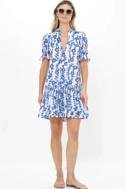 Smocked Drop Mini- Toscana Blue