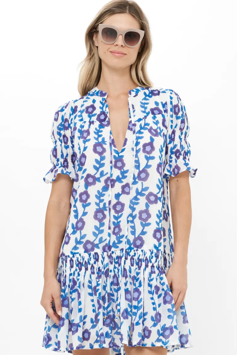 Smocked Drop Mini- Toscana Blue