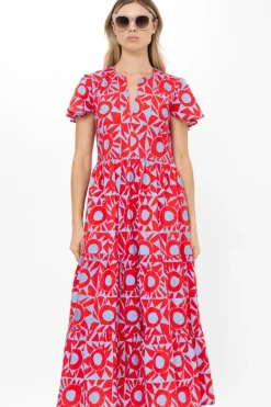 V-Neck Maxi- Eclipse Red